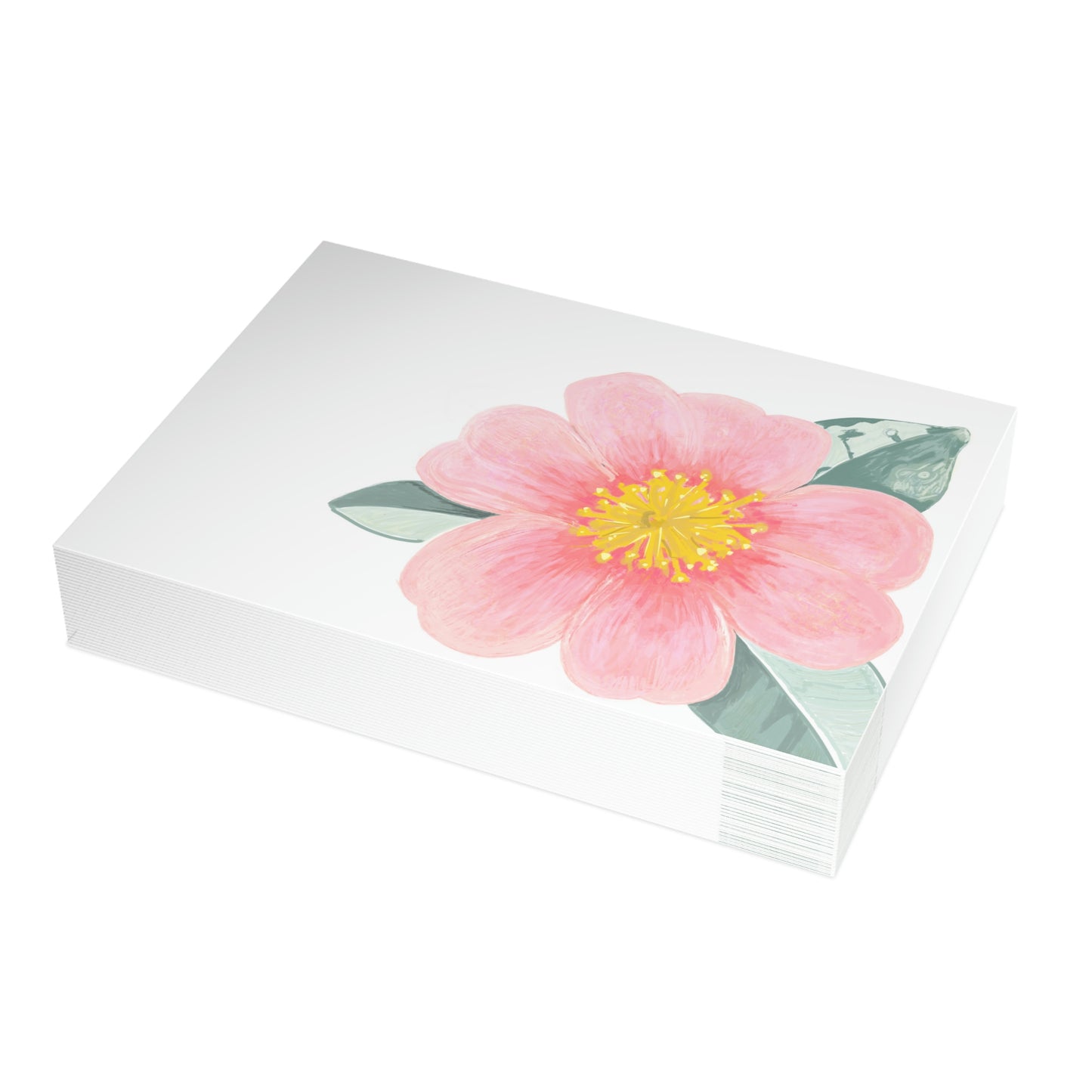 Camellia Folded Greeting Card