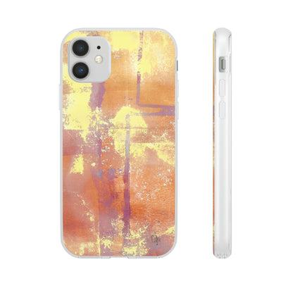 iPhone and Samsung Galaxy Flexi Phone Case Passionate Orange - Alja Design