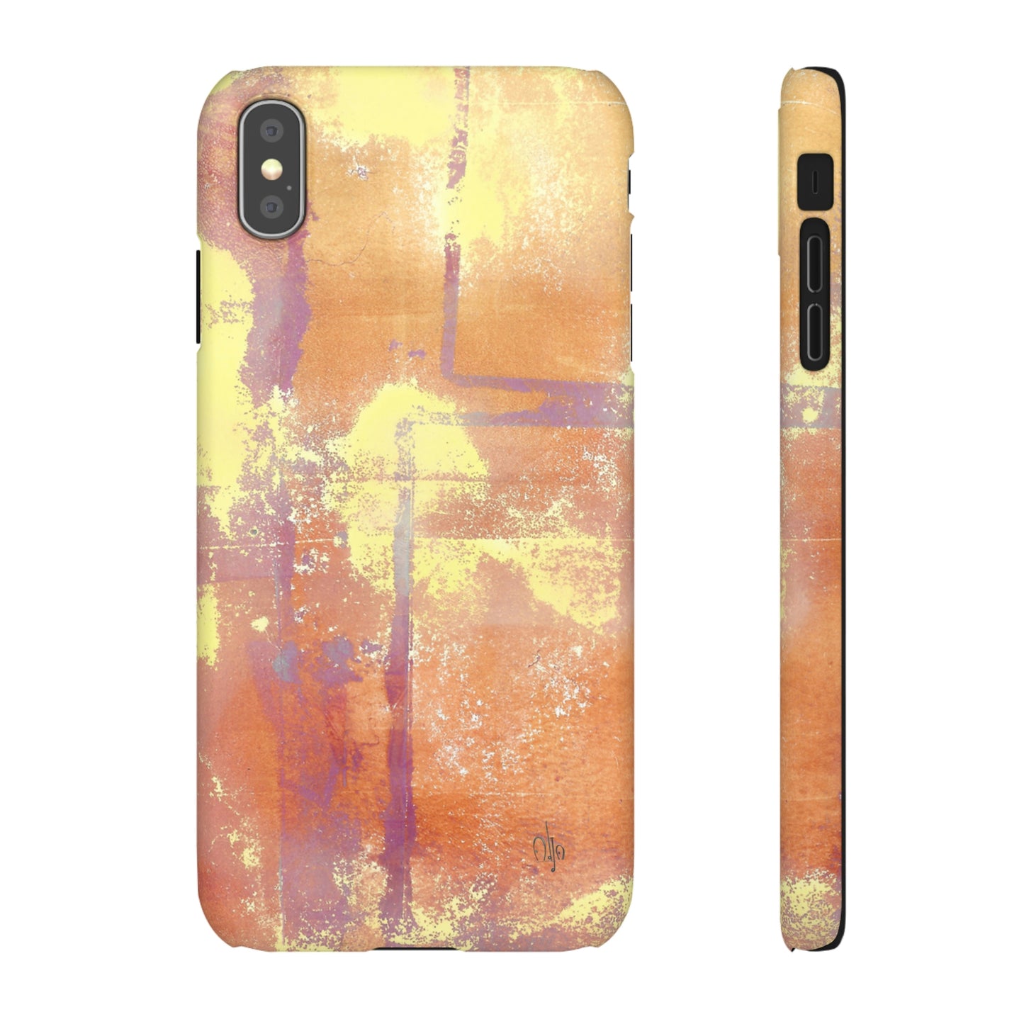 iPhone Samsung Galaxy Pixel5G Snap Case Phone Case Passionate Orange