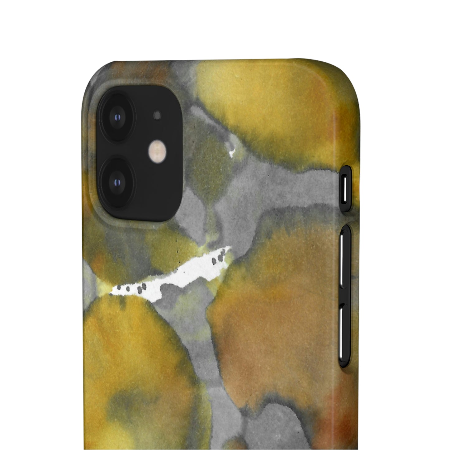 iPhone Samsung Galaxy Pixel5G Snap Case Phone Case Yellow Volcano