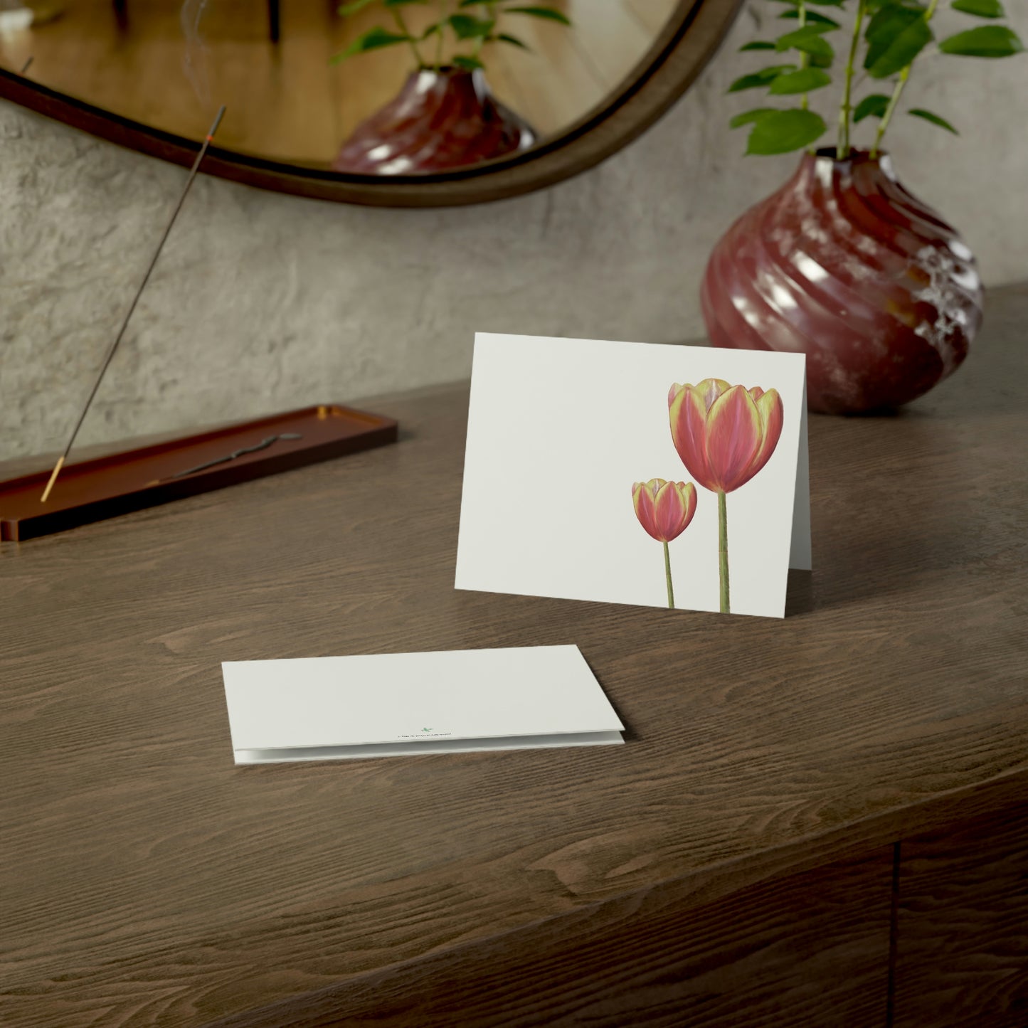 Tulips Folded Greeting Card