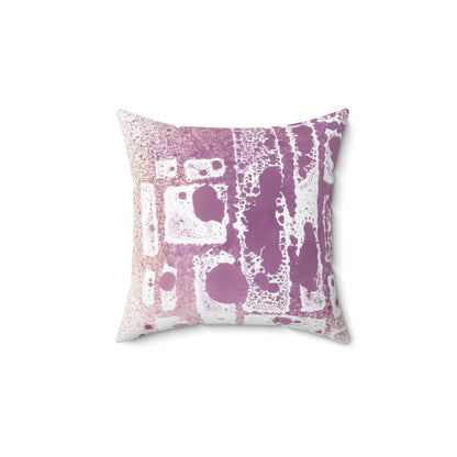 Purple Fantasy Square Pillow - Alja Design