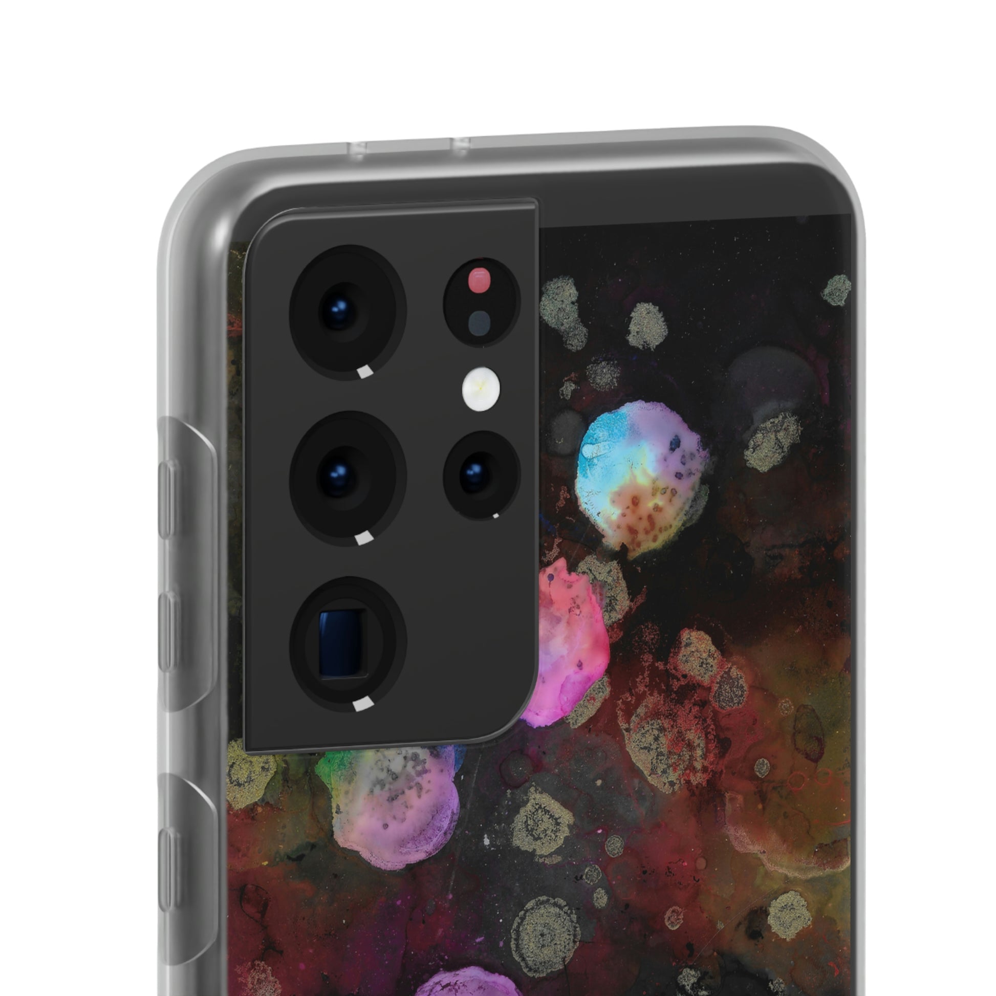 iPhone and Samsung Galaxy  Flexi Phone Case Black Space - Alja Design