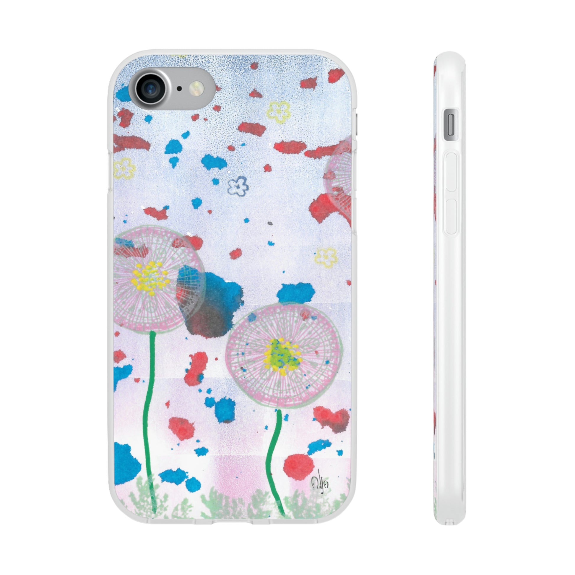 iPhone and Samsung Galaxy Flexi Phone Case Dandelion Party - Alja Design