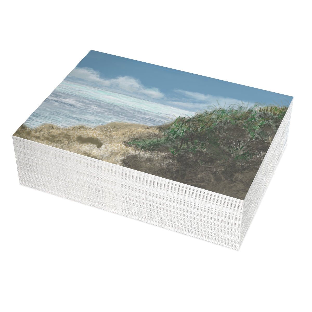 West Cliff Folded Greeting Card