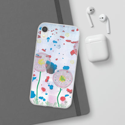 iPhone and Samsung Galaxy Flexi Phone Case Dandelion Party - Alja Design