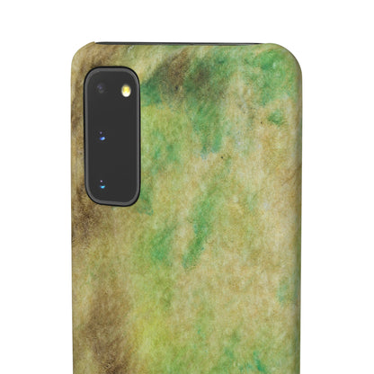 iPhone Samsung Galaxy Pixel5G Snap Case Phone Case Green Marble