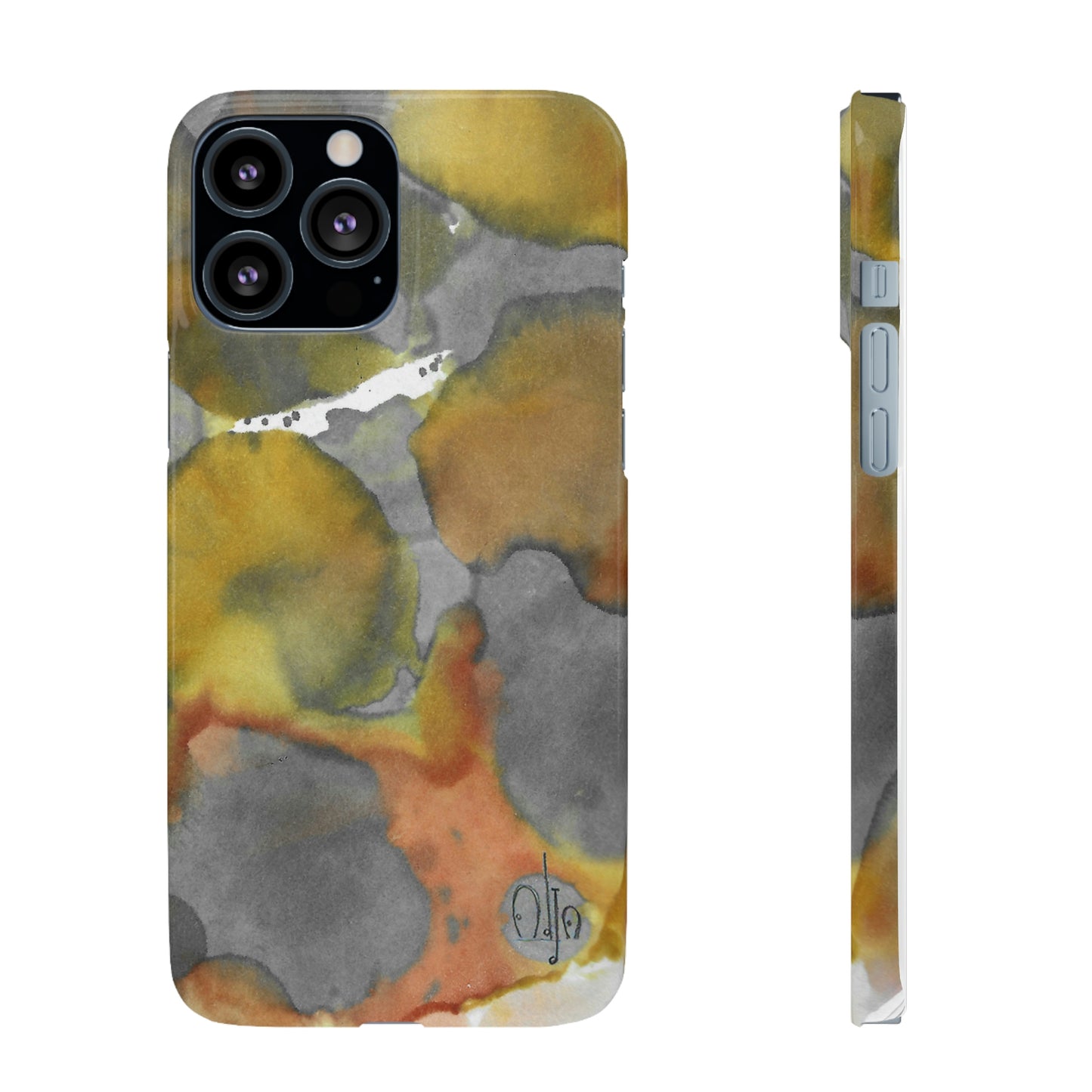 iPhone Samsung Galaxy Pixel5G Snap Case Phone Case Yellow Volcano