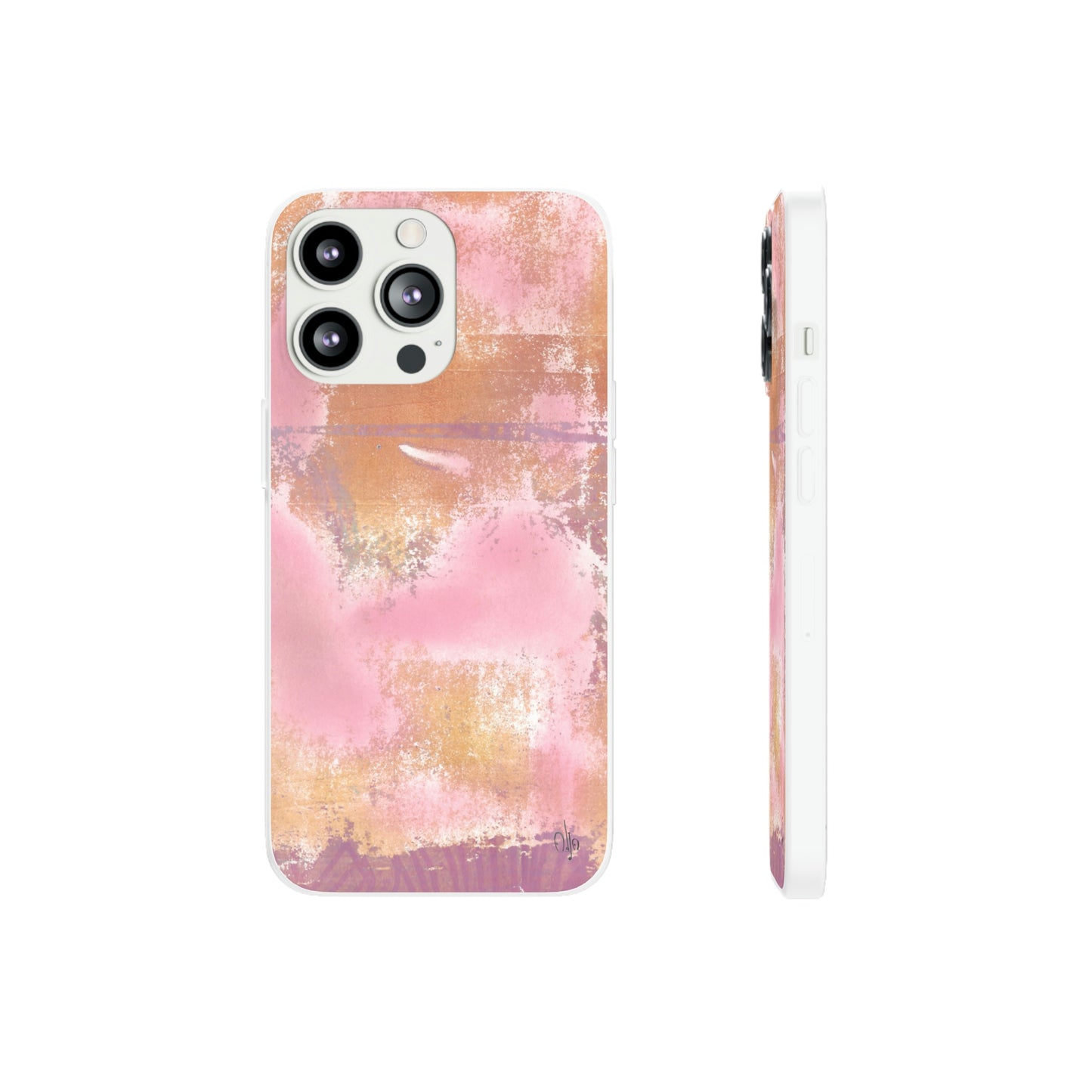 iPhone and Samsung Galaxy Flexi Phone Case Passionate Pink - Alja Design