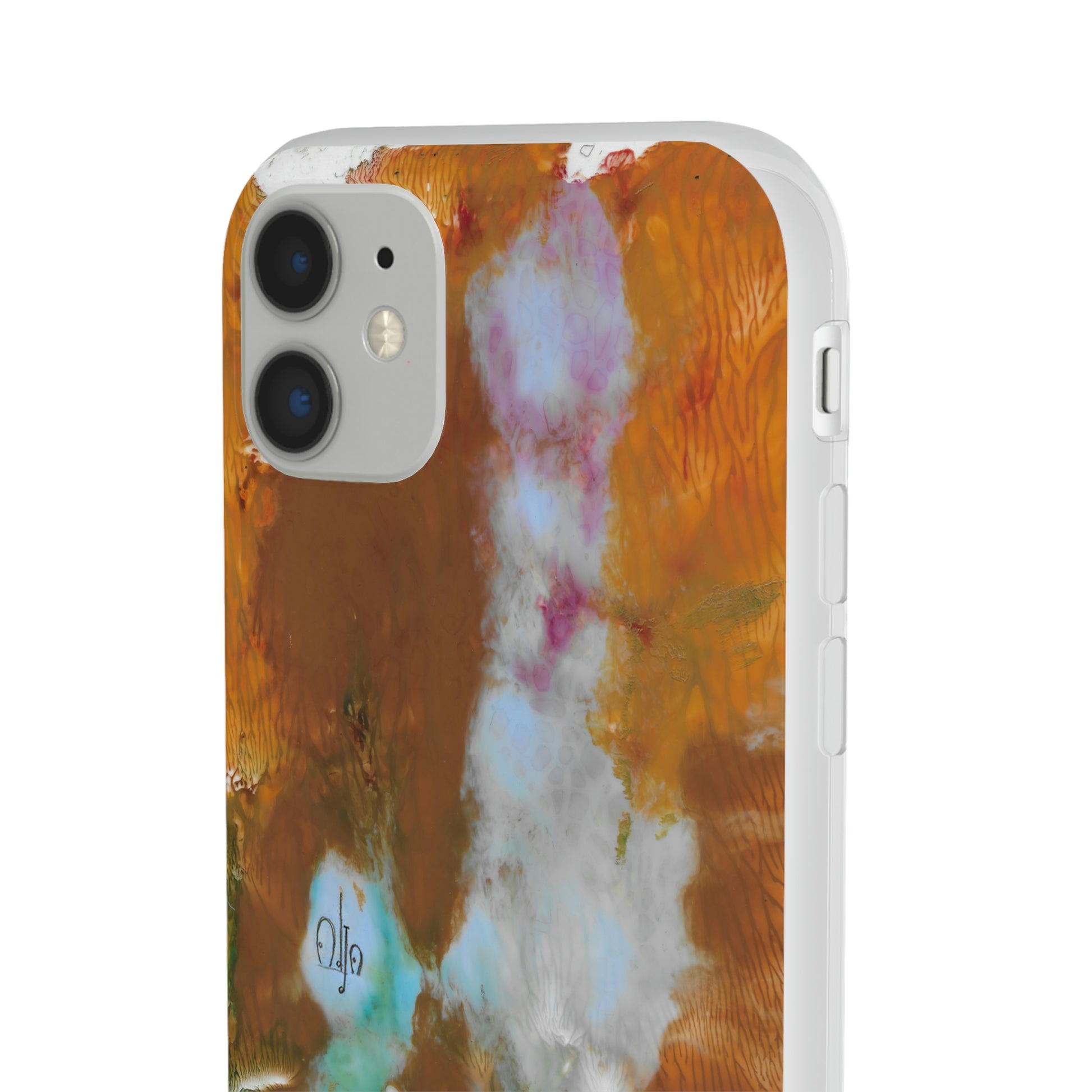 iPhone and Samsung Galaxy Flexi Phone Case Yellow Cascade - Alja Design