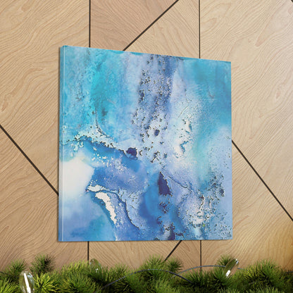 Fractal Blue 9 Canvas Print - Alja Design