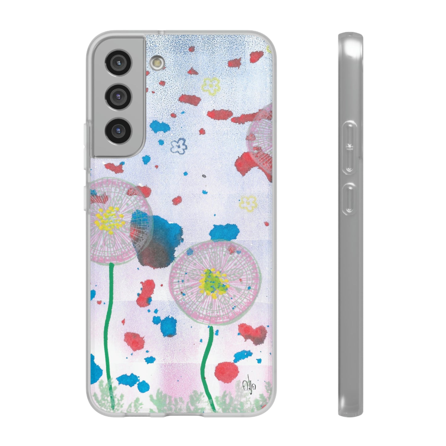 iPhone and Samsung Galaxy Flexi Phone Case Dandelion Party - Alja Design