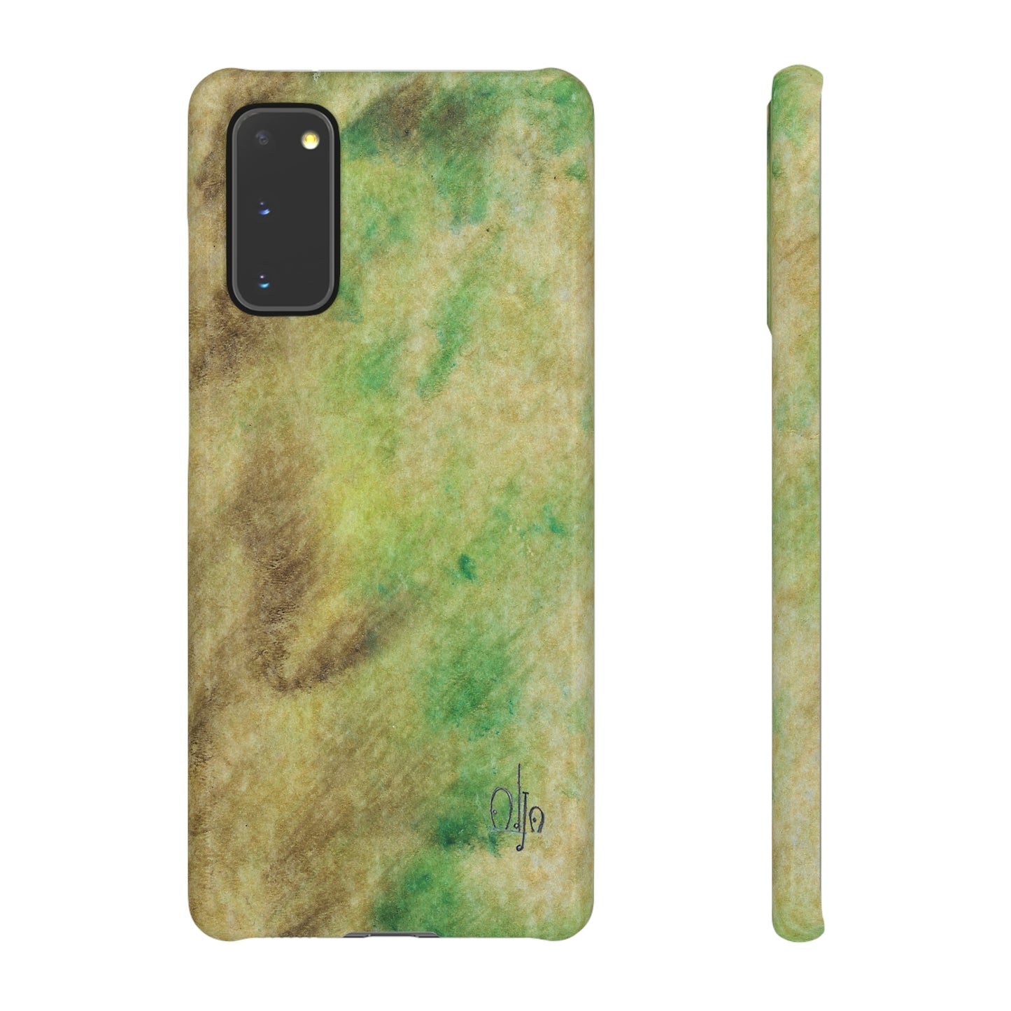 iPhone Samsung Galaxy Pixel5G Snap Case Phone Case Green Marble