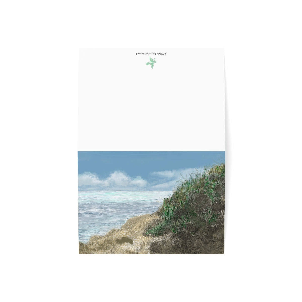 West Cliff Folded Greeting Card