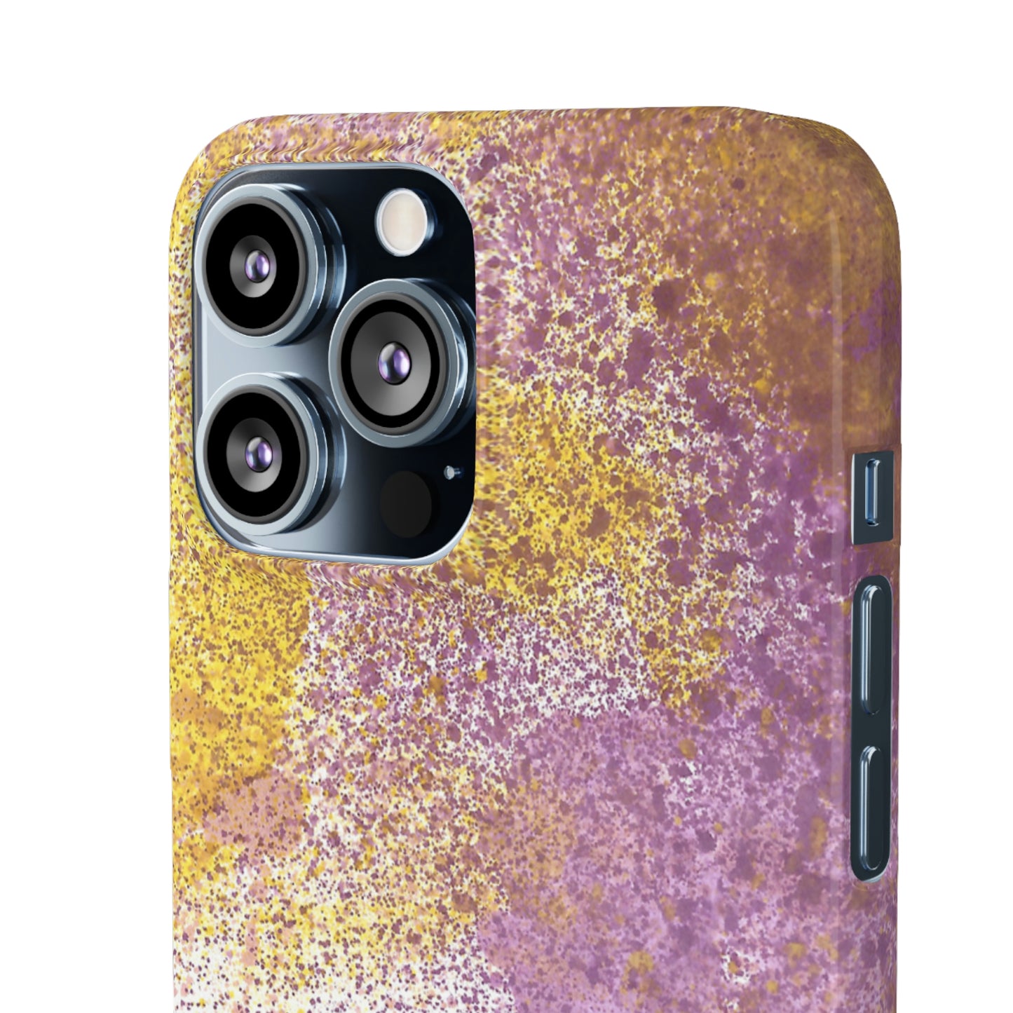 iPhone Samsung Galaxy Pixel5G Snap Case Phone Case Purple Blocks