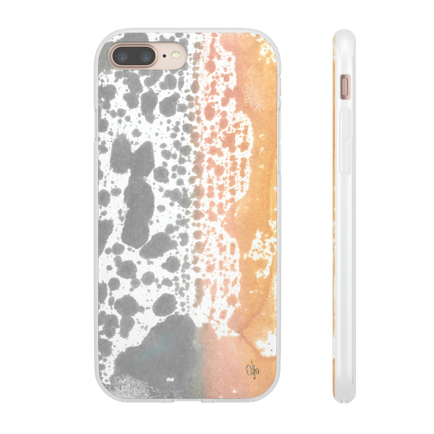 iPhone and Samsung Galaxy Flexi Phone Case Lava Waterfall - Alja Design