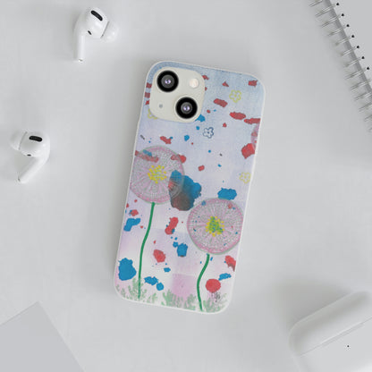 iPhone and Samsung Galaxy Flexi Phone Case Dandelion Party - Alja Design